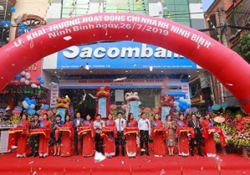 Lắp đặt cửa tự động ngân hàng Sacombank Ninh Bình