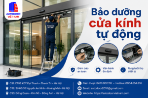 Bảo dưỡng cửa kính tự động