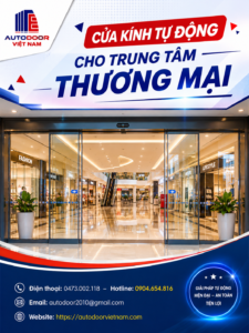 Cửa kính tự động cho trung tâm thương mại