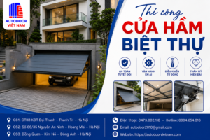 Thi công cửa hầm biệt thự
